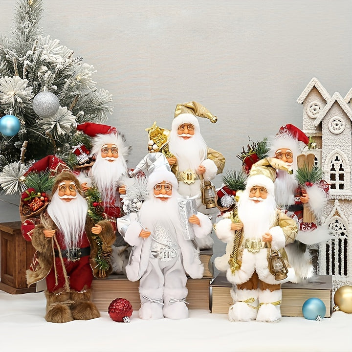 30cm Santa Claus Christmas Figurine – Festive Holiday Decoration Gift