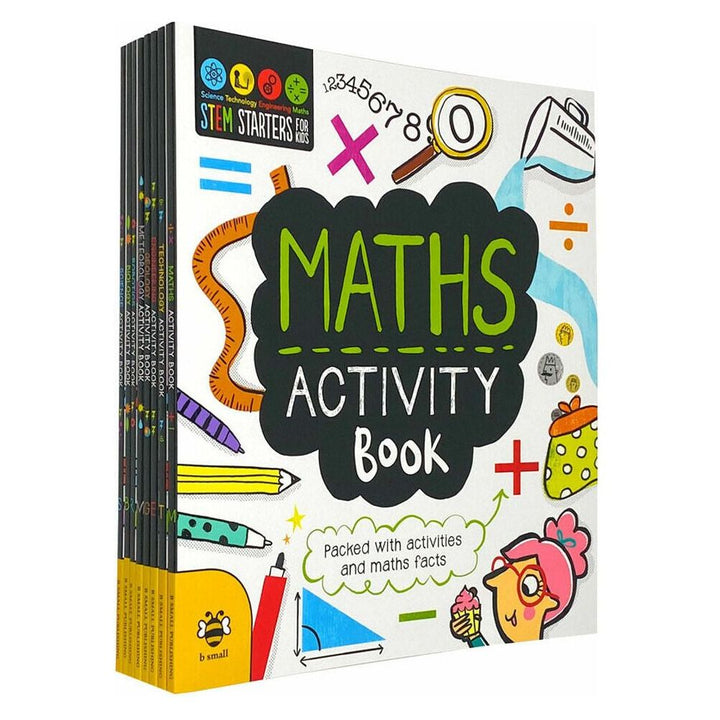STEM Starters for Kids – 8 Book Educational Activity Set (Maths, Engineering, Meteorology)