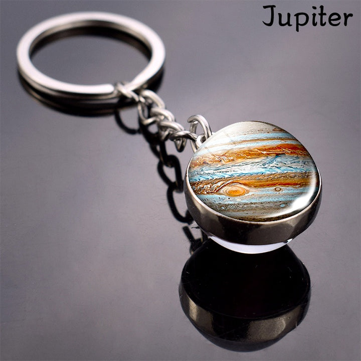 Solar System Keychain – 8 Planets Astronomy Gift for Science Lovers