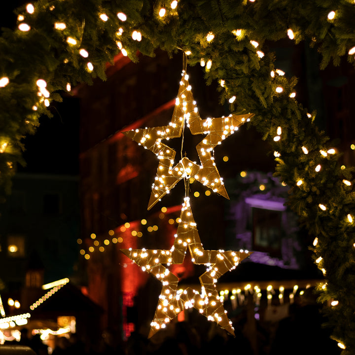 100m/200m Copper Wire Fairy Lights – Warm White LED with Remote & 8 Modes