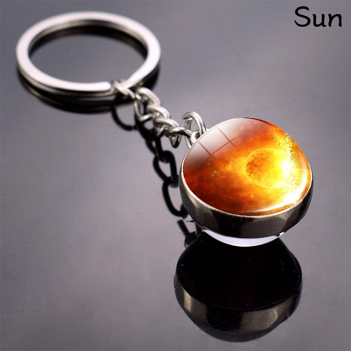Solar System Keychain – 8 Planets Astronomy Gift for Science Lovers